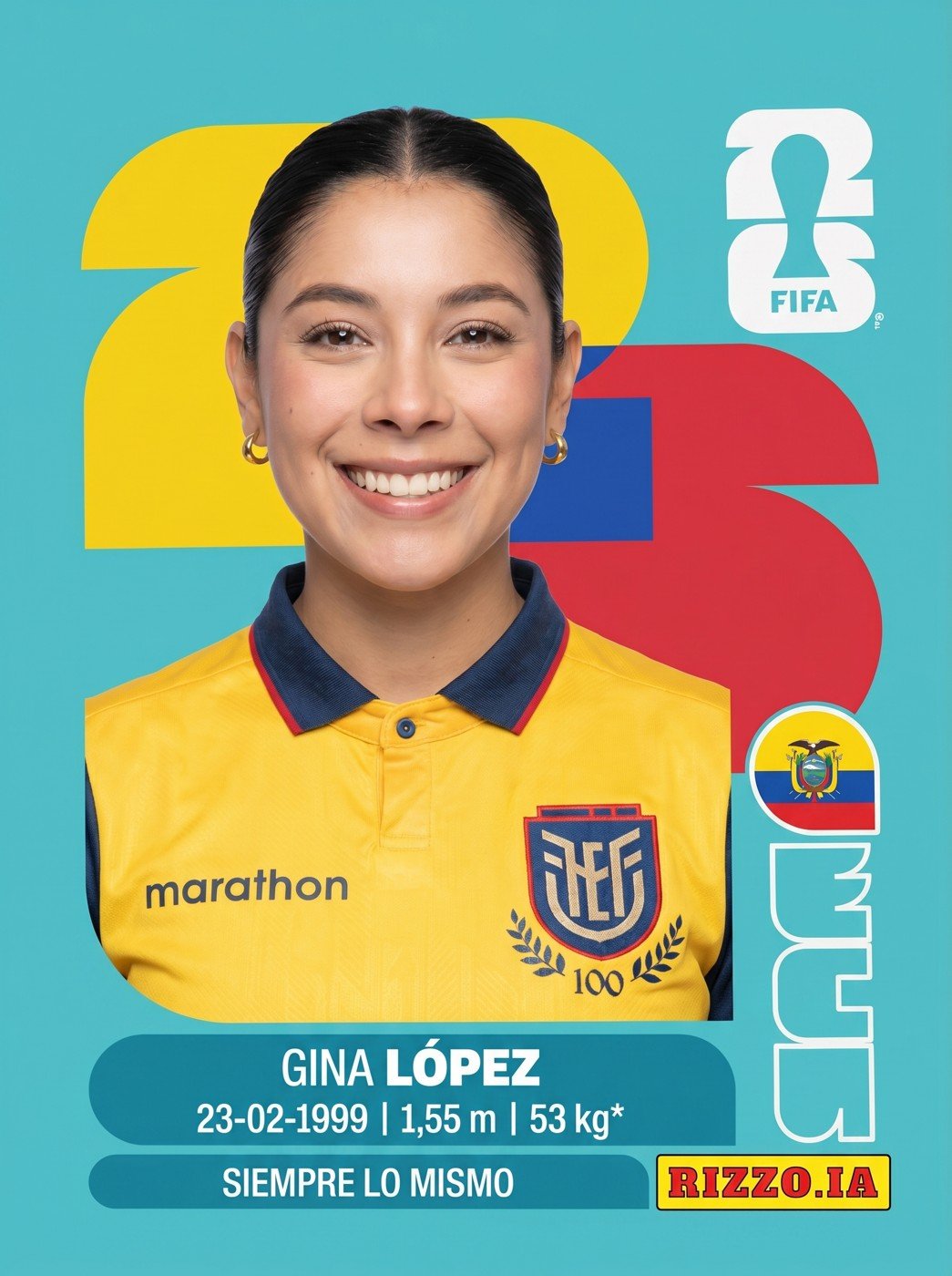 Cromo creativo de la colección mundialista